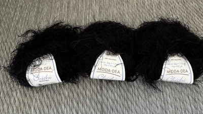 Moda Dea CHICHI Yarn ~ Color#942 Midnight ~ 50g/83yds ~ 100% Nylon  ~ Lot of 3 - Image 1 of 4