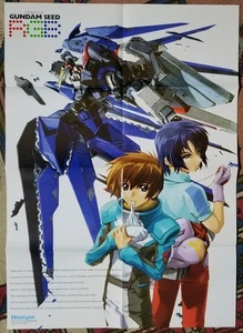 POSTER  Mobile Suit Gundam SEED GAT-X105 Strike Gundam Tomofumi Ogasawara 2004 - Foto 1 di 6