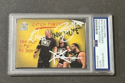 KEVIN NASH, X-PAC, BIG SHOW 2002 FLEER WWE RAW VS. SMACKDOWN! AUTO CARD PSA/DNA - Image 1 of 2