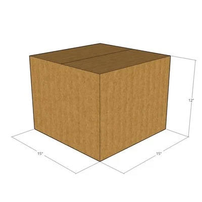 15x15x12 New Corrugated Boxes for Moving or Shipping Needs - 32 ECT - Image 1 of 3