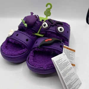 McDonald's x Crocs Grimace Cozzzy Sandal Men's Size 5 Women's Size 7 purple NWT - Picture 1 of 7