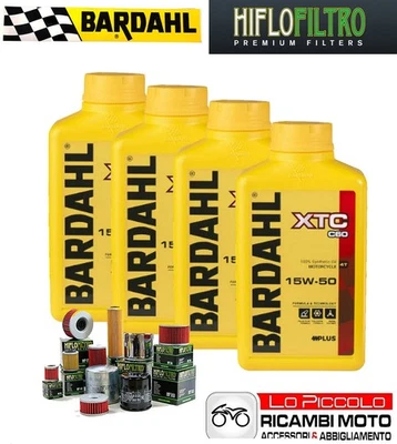 Tagliando 4 OLIO [BARDAHL] XTC 15w50 + FILTRO Yamaha XV 750 VIRAGO 1996 1997 Foto 1 de 4