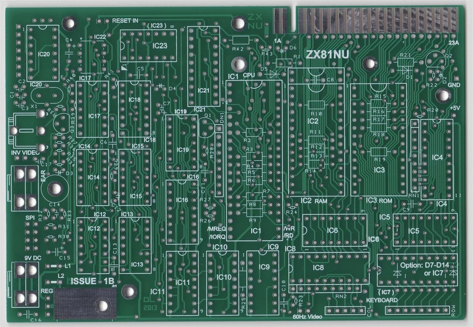 ZX81NU - ZX81 Clone ohne ULA - PCB - Bild 1 von 2