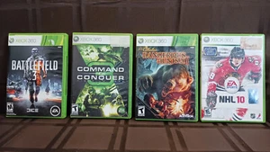 XBOX 360 4 Games NHL 10, Dangerous Hunts 2011, Command & Conquer, Battlefield 3 - Picture 1 of 12