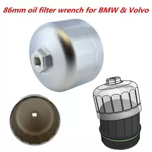 86mm 16 Flute Oil Filter Wrench Tool Cartridge Housing Cap For BMW Volvo Vehicle - Picture 1 of 6