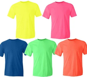 Gildan NEON Heavy Cotton T-Shirt Fluorescent Colors Safety Tee Wholesale S-5XL - Picture 1 of 1