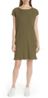 Eileen Fisher Ribbed Knit Shift Dress Olive XXS NWT $208