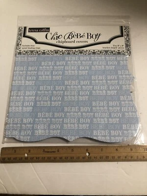 Teresa Collins Chic Bebe Boy Aglomerado Portadas de Álbum con Anillos, Nuevo, 2010 Foto 1 de 4