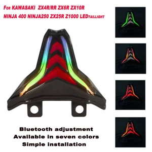 For Kawasaki Ninja 400 Z400/Z1000/ZX-6R 2013-2024 LED Tail Lights Turn Signals - Picture 1 of 12