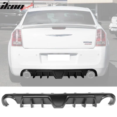 Fits 12-14 Chrysler 300 SRT Shark Fin Rear Bumper Diffuser Lip Lower Valance PP - Image 1 of 4