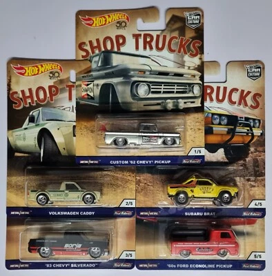 HOT WHEELS CAR CULTURE SHOP TRUCKS SET NEW - UNOPENED - Image 1 of 4