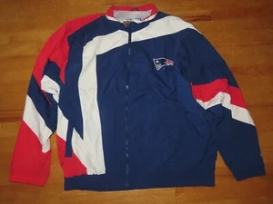 Vintage Starter Pro-Line NEW ENGLAND PATRIOTS Embroidered 2XL Windbreaker Jacket - Picture 1 of 13