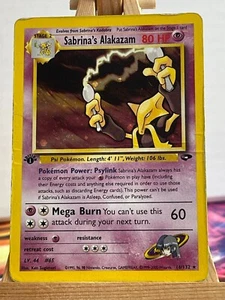 Sabrina's Alakazam Simsala 16/132 Gym Challenge 1st Edition Holo EN VG Pokemon - Bild 1 von 2
