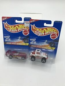 Hot Wheels SPEED SPRAY SERIES 2 Car Lot FUNNY CAR And Street Roader