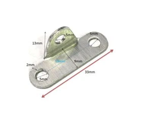 Soporte de soporte de ángulo recto de 3 orificios de diámetro de rosca de montaje de aleación de aluminio de 50 piezas - Imagen 1 de 2
