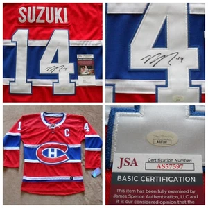 Nick Suzuki Autographed Signed Montreal Canadiens Jersey - JSA COA - Picture 1 of 5