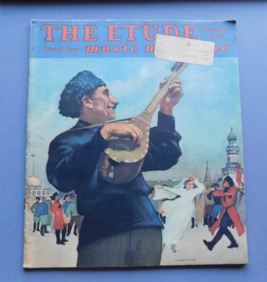 The Etude Music Magazine : Sept 1945- Sheet music/ song book ads news- Russian F - Image 1 of 4