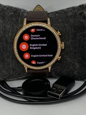 Fossil Gen 4 Authentic Digital Dial Smart Watch Custom Band FTW6015 CR170 - Image 1 of 4