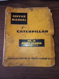CAT Caterpillar NO.12 Motor Grader Factory OEM Service Werkstatt Reparatur Buch Handbuch - Bild 1 von 7