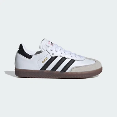 Adidas Samba Kids Unisex Boys Girls Indoor Soccer Shoes White Black All Sizes - Image 1 of 3