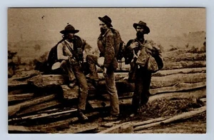 Confederate Soldiers Gettysburg Pennsylvania Postcard Unposted - Picture 1 of 2