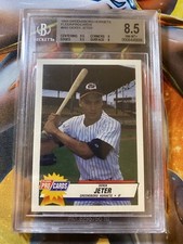 1993 Fleer Procards #893 Derek Jeter Greensboro Hornets RC Rookie BGS 8.5 NM-MT+