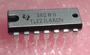 TLC27L4ACN 4-fach OP- AMP DIL-14 ... 5x - Picture 1 of 3