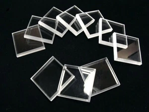 50 bases de exhibición de minerales cuadrados transparentes 2""" - Imagen 1 de 1