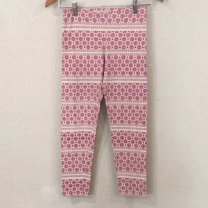Old Navy Girls Sz XL 14 Floral Print Oatmeal Heather Leggings Boho - Picture 1 of 12