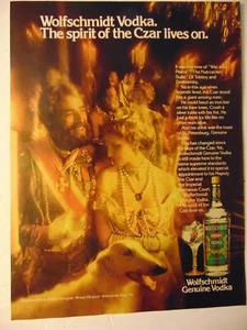 1979 Wolfschmidt Vodka Royalty The Czar vintage art print ad - Picture 1 of 1