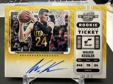 2022-23 Contender Optic Walker Kessler Rookie Auto GOLD WAVE /10 SSP #136
