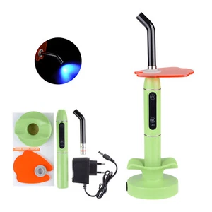 Dentist 5W Wireless Cordless LED Dental Curing Light Cure Lamp 1500mW/cm2 Green - Picture 1 of 24