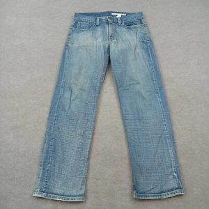 DKNY Jeans Mens 33x32 Blue Denim Straight Leg Outdoors SOHO Faded Casual - Picture 1 of 13