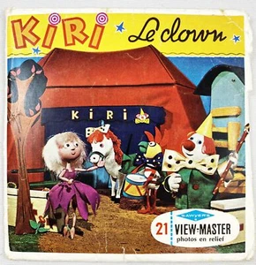 Kiri le Clown - View-Master (Sawyer's Inc.) - Pochette de 3 disques (21 images s - Picture 1 of 3