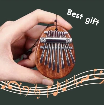 Paquete de 2 Mini 8 Teclas Kalimba Piano Portátil Exquisito Marimba Instrumento de Madera Maciza Foto 1 de 4