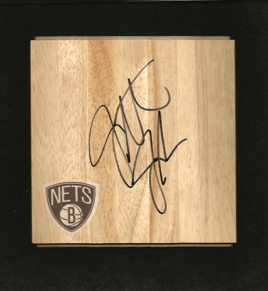 PIEZA/AZULEJOS DE PISO DE MADERA FIRMADA/AUTOGRAFIADA POR JARRETT JACK Brooklyn Nets con certificado de autenticidad Foto 1 de 1