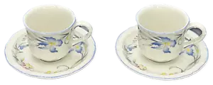 Villeroy & Boch Riviera Demitasse Cup and. Saucer Flat Coffee Set of 2 - Picture 1 of 5