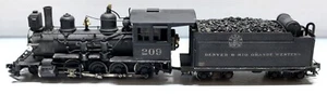 Westside Model HOn3 D&RGW C-16 Custom Painted 2-8-0 Locomotive & Tender #209 - Picture 1 of 13