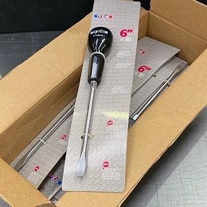 Texas 6" x 8 mm klassische Schlitzschraubendreher. Chrom Vanadium. 6er Karton!  - Bild 1 von 6