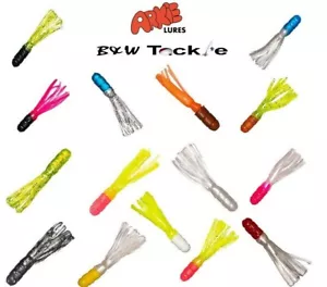 Arkie Jig Solid Body Tubes Soft Fishing Lures 9 colors-3 Packs-30 tube-FREE Ship - Picture 1 of 15