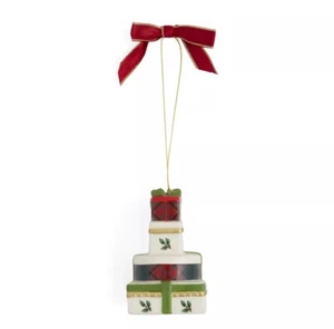Spode Christmas Tree Tartan Stacking Gifts Ornament - Picture 1 of 3