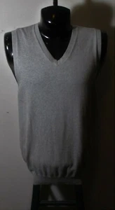 L.L. BEAN Gray Cashmere Blend Sleeveless Sweater Size L Tall - Picture 1 of 6
