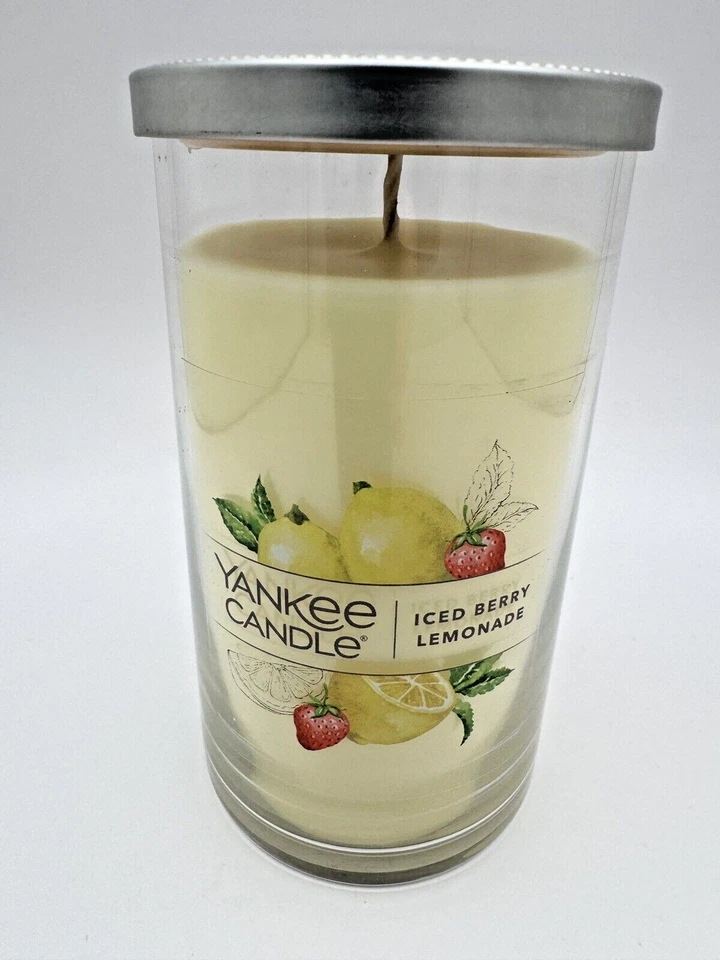 Yankee Candle Iced Berry Lemonade Medium Pillar 1-Wick 14.25 oz Candle - image 1 of 1