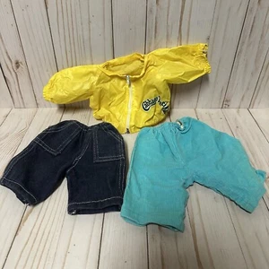 Vintage Cabbage Patch Kids Clothing Yellow Windbreaker Jacket Corduroy Jeans - Picture 1 of 10