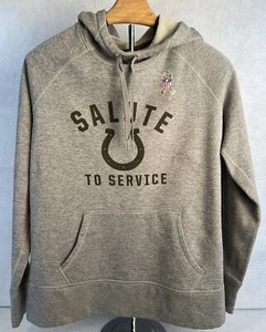 INDIANAPOLIS COLTS Nike NFL Salute To Service Hoodie Womens Large Gray - Picture 1 of 18