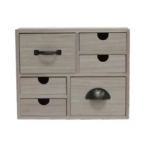 Boyle Craft Home Decor Desk Wooden Organiser Kids DIY w/6 Drawers 9.5x22x18cm - Picture 1 of 2