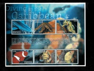 Dominica 2001 - Hong Kong Fish - Sheet of 6 Stamps - Scott #2278 - MNH - Picture 1 of 1