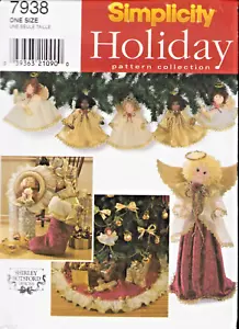 Weihnachtsschmuck Strümpfe Engel Nähen Simplicity # 7938 UNCUT FF - Bild 1 von 2