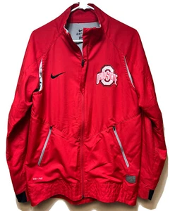 Nike Herren Ohio State Buckeyes Hyper Elite durchgehender Reißverschluss Dri-Fit Jacke rot Größe M - Bild 1 von 6
