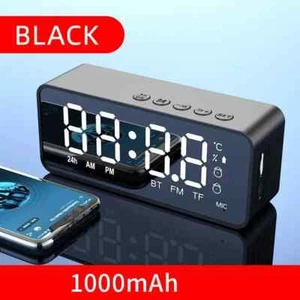 New Wireless Bluetooth Speaker Small Mini Alarm Clock Portable Cannon Mini Voice - Picture 1 of 21